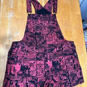 Her Universe Spider-Man Red and Black Short Overalls